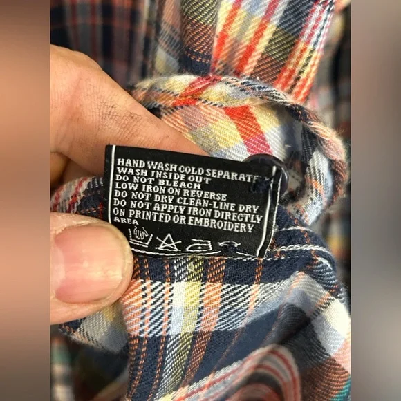 Akoo Men’s Casual plaid button up size 4XL - Picture 4 of 5